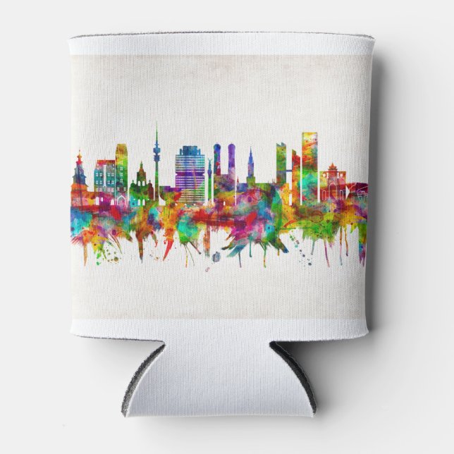 Münchener Deutschland Skyline Dosenkühler (Vorderseite)
