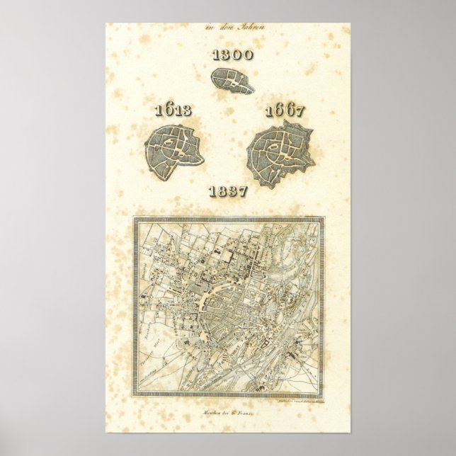 Münchener Geschichte Poster (Vorne)