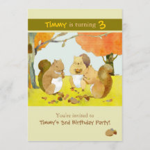 Munching Squirrels Kindergeburtstag Party