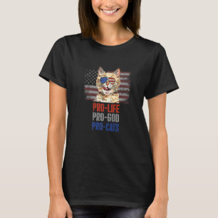 Munchkin-Katze Pro Leben Pro Gott Pro Katzen Ameri T-Shirt