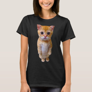 Munchkin Kitty Meme Trendy El Gato Meme Sad Caring T-Shirt