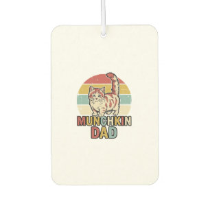 Munchkin Papa Retro Katzenliebhaber Vector-Shirt D Autolufterfrischer