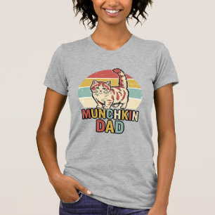 Munchkin Papa Retro Katzenliebhaber Vector-Shirt-D T-Shirt