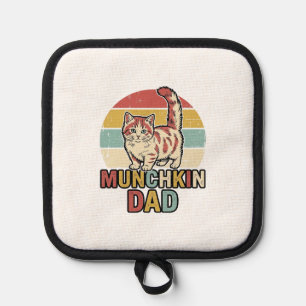Munchkin Papa Retro Katzenliebhaber Vector-Shirt D Topflappen