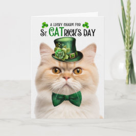 Munchkin Sausage Cat St CATrick's Day Lucky Charm Feiertagskarte
