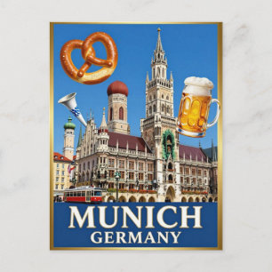 Münchner Bayerische Architektur Historische Stadt Postkarte
