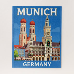 Münchner Marienplatz-Architektur Bayerisches Erbe Puzzle