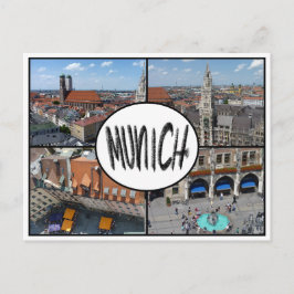 Münchner Multiview Postkarte