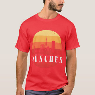 Münchner Retro-Skyline Freunde T-Shirt