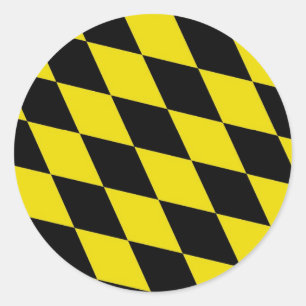 Münchner Stadtflagge Bundesland Bayern München Runder Aufkleber