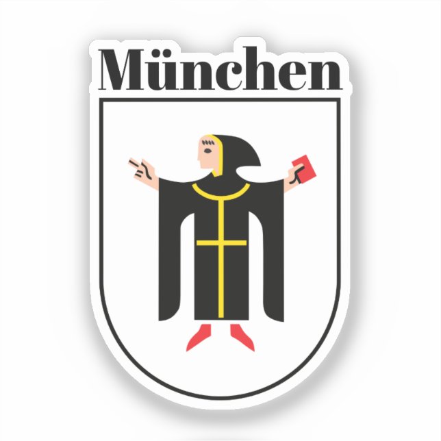 Münchner Wappen Aufkleber (Vorderseite)