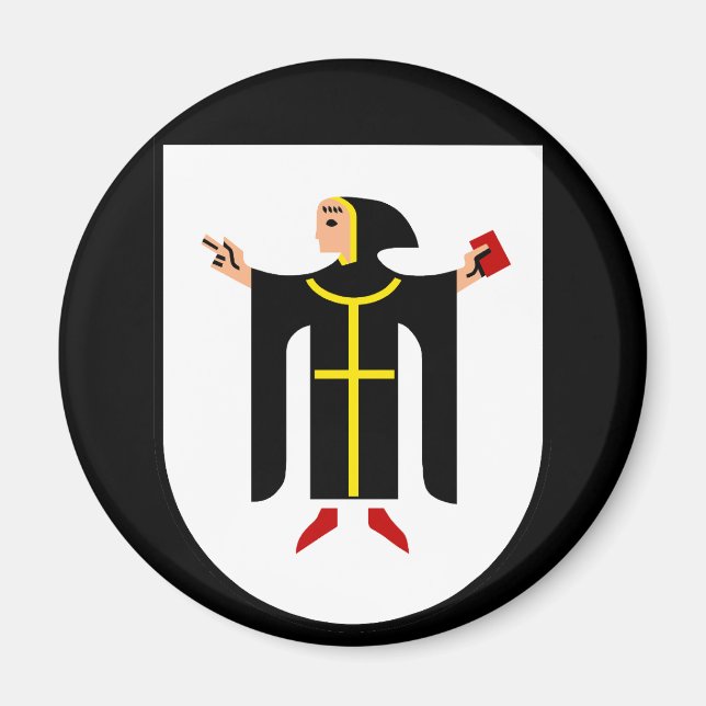 Münchner Wappen Magnet (Vorne)