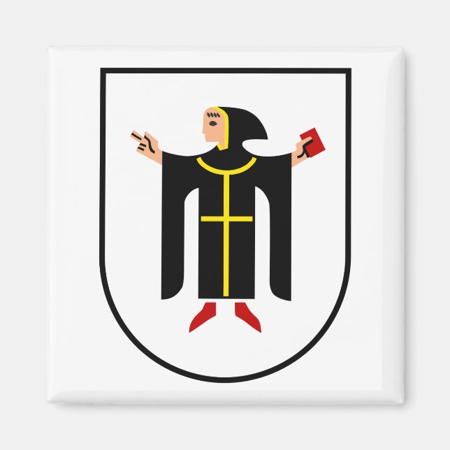 Münchner Wappen Magnet (Vorne)