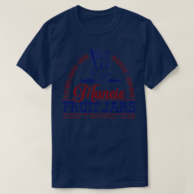 Muncie Fruit Jars Baseball T-Shirt (Design vorne)