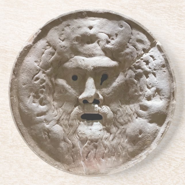 Mund der Wahrheit Getränkeuntersetzer (Vorne)