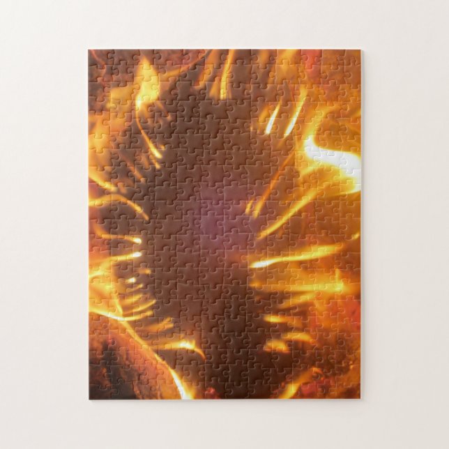 Mund in Feuer Puzzle (Vertikal)