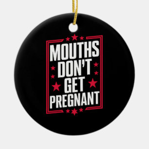 Mund wird nicht schwanger keramik ornament