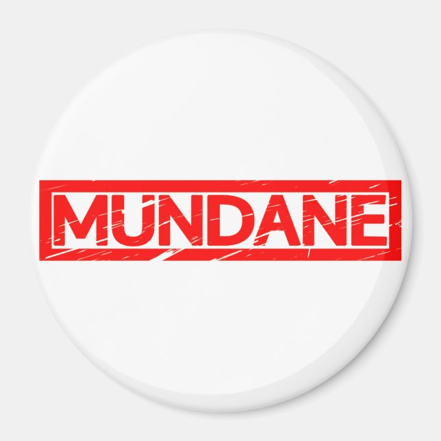 Mundane Briefmarke Magnet (Vorne)