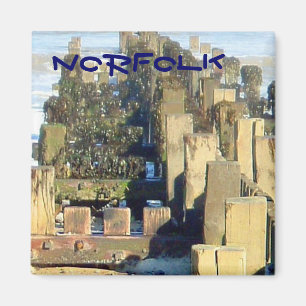 Mundesley Beach Groin, Norfolk, UK Magnet