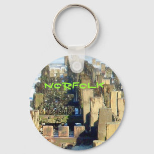 Mundesley Beach Groin, Norfolk, UK Schlüsselanhäng Schlüsselanhänger