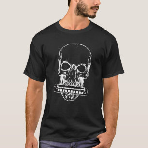 Mundharmonika I Totenkopf I Musikinstrument Mundha T-Shirt