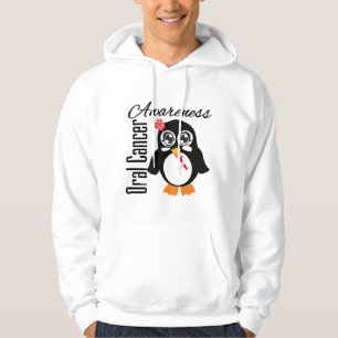 Mundkrebs-Bewusstseins-Pinguin Hoodie