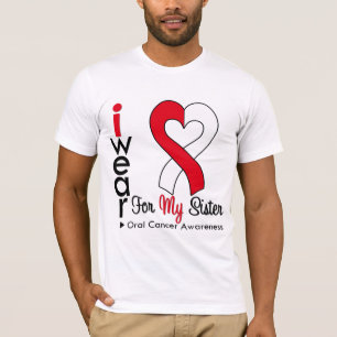 Mundkrebs trage ich Band für meine Schwester T-Shirt