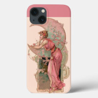 MUNDLADY MIT BLUME IN PINK