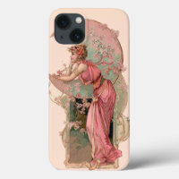 MUNDLADY MIT BLUME IN PINK