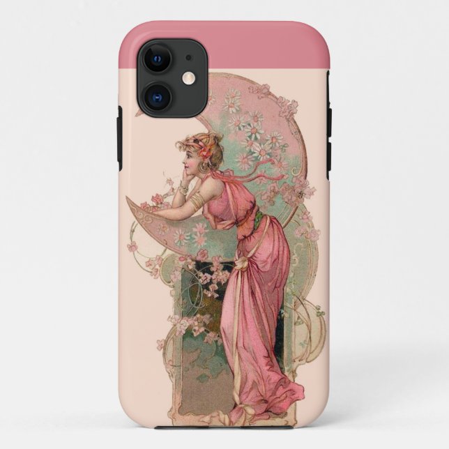 MUNDLADY MIT BLUME IN PINK Case-Mate iPhone HÜLLE (Rückseite)