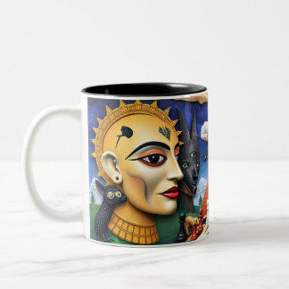 Mundo Surreal de Ulysses Zweifarbige Tasse