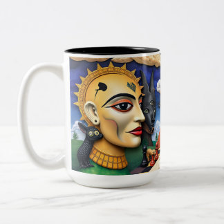 Mundo Surreal de Ulysses Zweifarbige Tasse