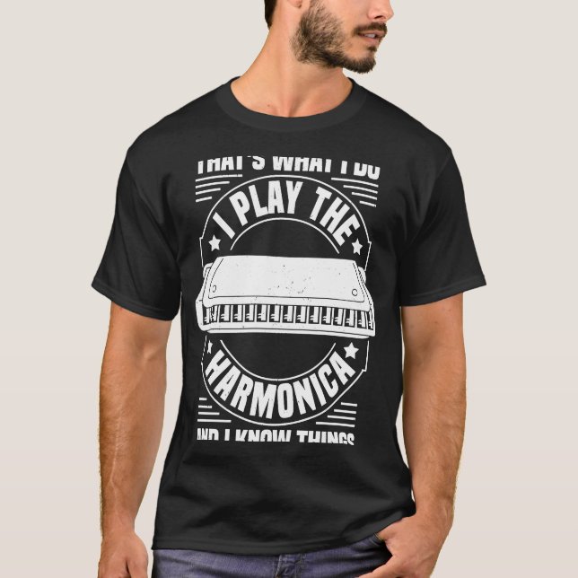 Mundorgel Harmonicus & Harmonica Player T-Shirt (Vorderseite)