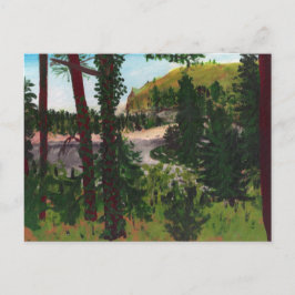 Mündung in Oregon, nördlich von Lincoln, Oregon Postkarte