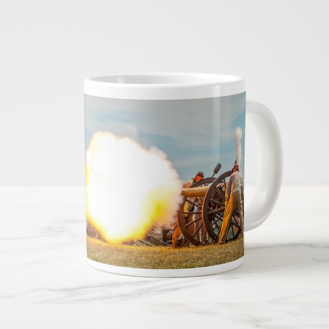 Mündungs-Explosion! Jumbo-Tasse (Vorderseite Rechts)