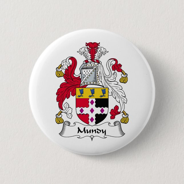 Mundy Familienwappen Button (Vorderseite)