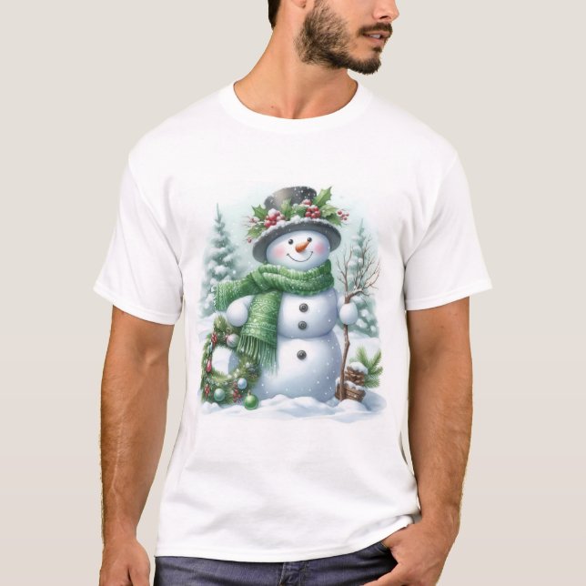 Muñeco de nieve T-Shirt (Vorderseite)