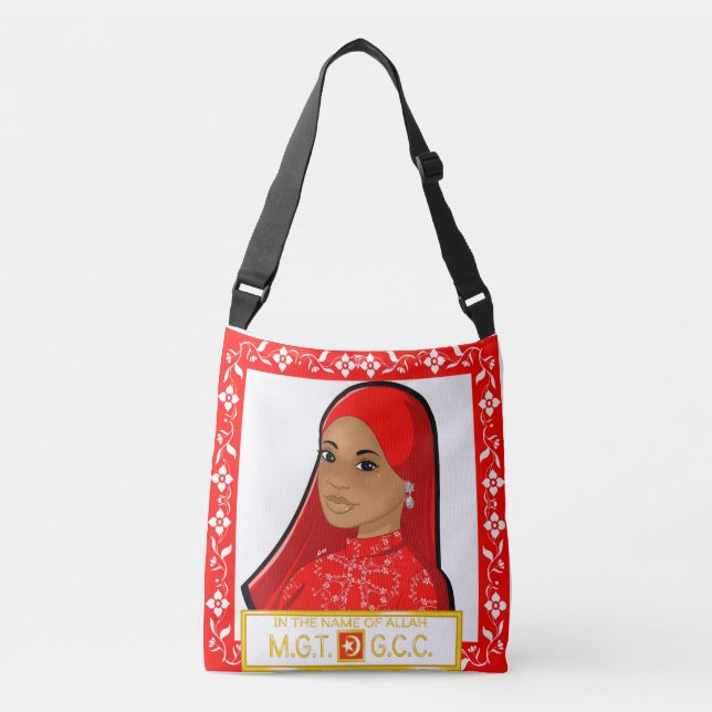 Muneerah BlumenTasche Tragetaschen Mit Langen Trägern (Vorderseite)