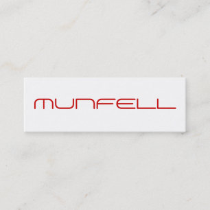 MUNFELL MINI VISITENKARTE