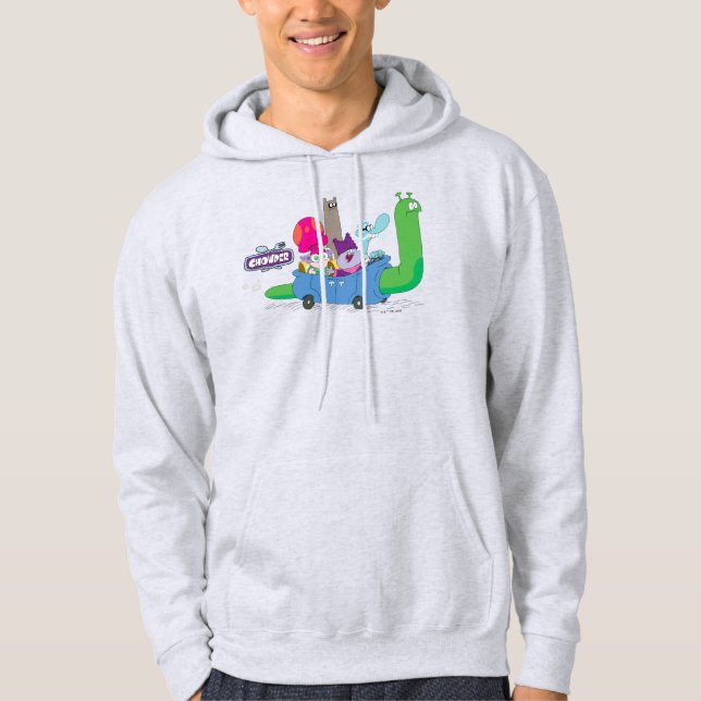 Mung, Chowder, Shnitzel & Truffles in Snail Car Hoodie (Vorderseite)