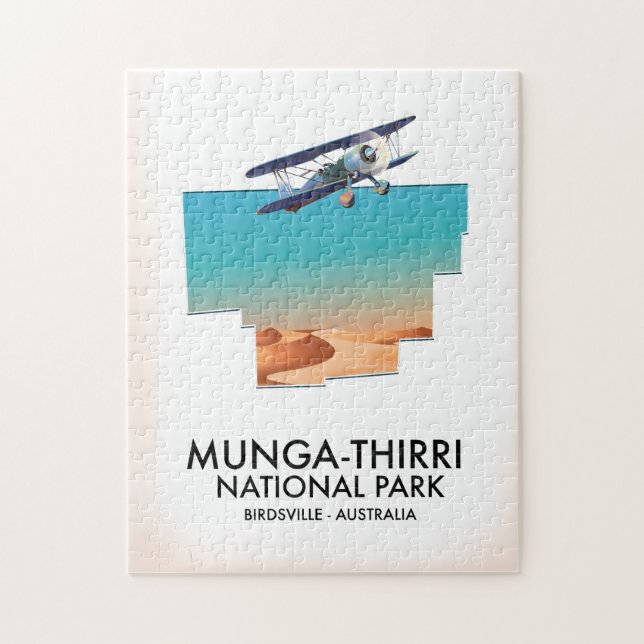 Munga-Thirri-Nationalpark Birdsville Australien Puzzle (Vertikal)