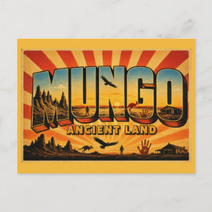 Mungo-Nationalpark Ancient World Heritage Land Postkarte