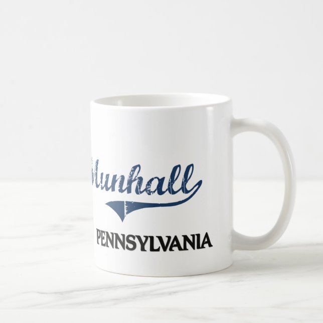 Munhall Pennsylvania Stadt-Klassiker Kaffeetasse (Rechts)