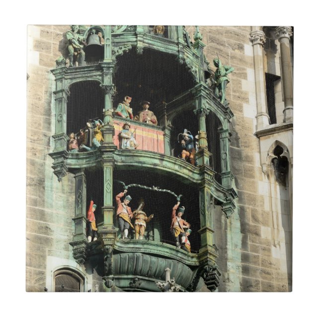 munich ins rathaus glockenspiel fliese (Vorderseite)