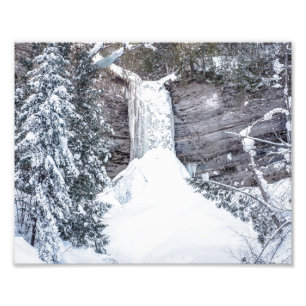 Munising Falls Froze Over - Oberes Michigan-Foto Fotodruck