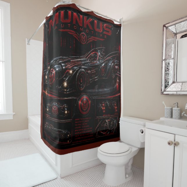Munkus Auto-Duschvorhang/Badezimmer-Accessoire Duschvorhang (Beispiel)