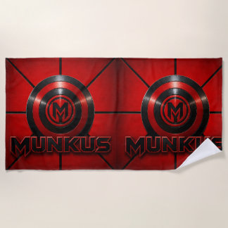 munkus/emblem schild/handtuch/rotes handtuch/badez strandtuch