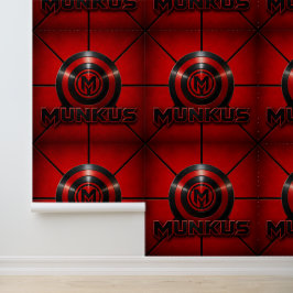 Munkus-Emblem-Wallpaper, Superhelden-Wallpaper Tapete