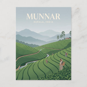 Munnar Teeplantagen Indien Postkarte