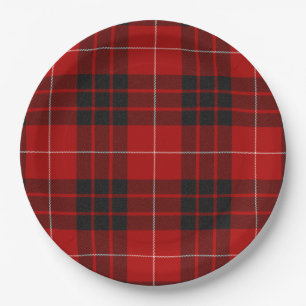 Munro Clan Scottish Tartan Kariertes Muster Pappteller